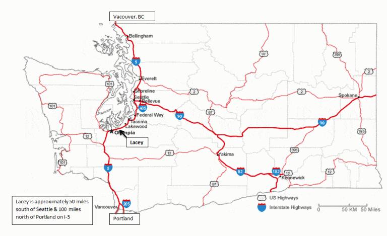 2016-10-06 Highway Map - City Of Lacey